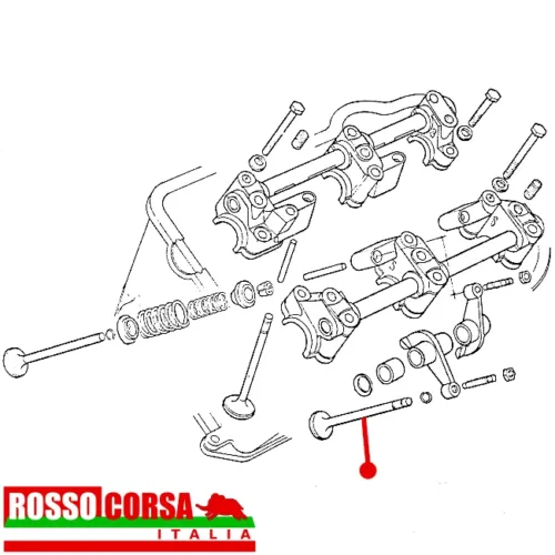 Valvola scarico Lancia Fulvia 1.3