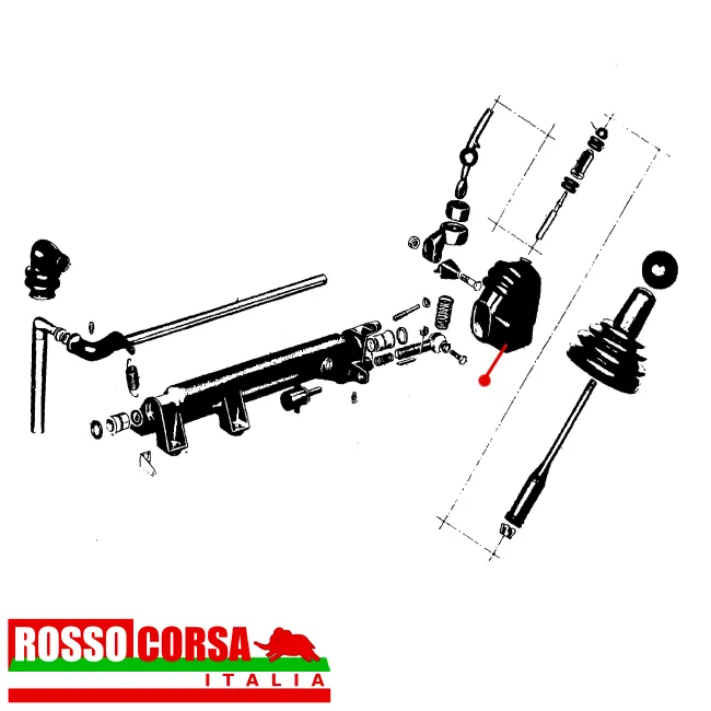 Cuffia interna leva cambio Fulvia 5marce