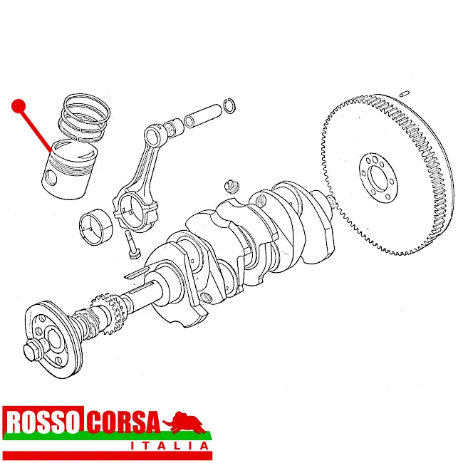 Serie pistoni Fulvia 1.3