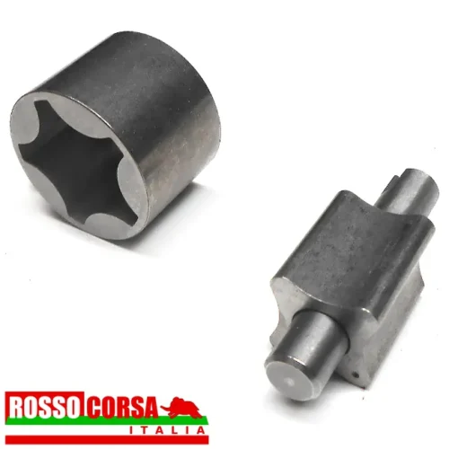 Oil pump gear kit for Lancia Fulvia, including gaskets for installation