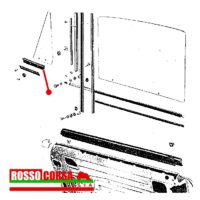 Guarnizione vetro fisso porta destra Fulvia Coupè