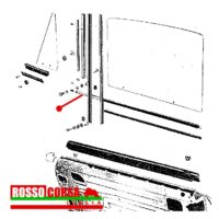 Stainless steel trim right door Fulvia Coupè - Image 2