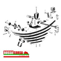 Staffa fissaggio balestra post Fulvia Coupè 1°serie
