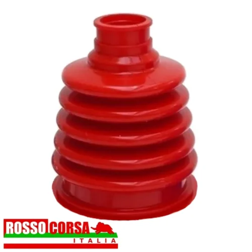 Red silicone inner gearbox-side CV joint boot Lancia Fulvia 2nd series