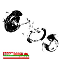 Protezione disco freno posteriore destro Fulvia 1°serie