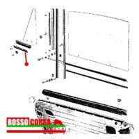 Lamierini supporto vetri fissi porte destra e sinistra Fulvia Coupè - Image 2