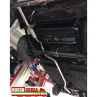 Lancia Fulvia impianto scarico Gr.3 Fulvia INOX - con silenziatore centrale