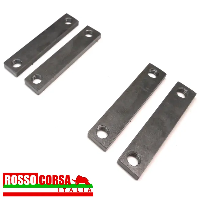 LANCIA-FULVIA-PIASTRINE-MAGGIORATE-FISSAGGIO-ANT-BALESTRE-POST Rear leaf spring front mounting plates Fulvia