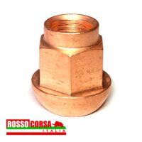 Wheel nut Fulvia - copper-plated steel - spherical seat
