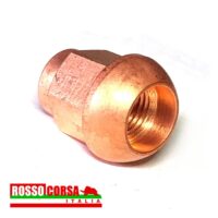 Wheel nut Fulvia - copper-plated steel - spherical seat - Image 2