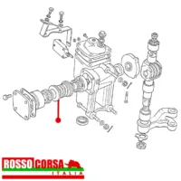 Vite senza fine scatola sterzo Fulvia 1.6 HF - immagine 3