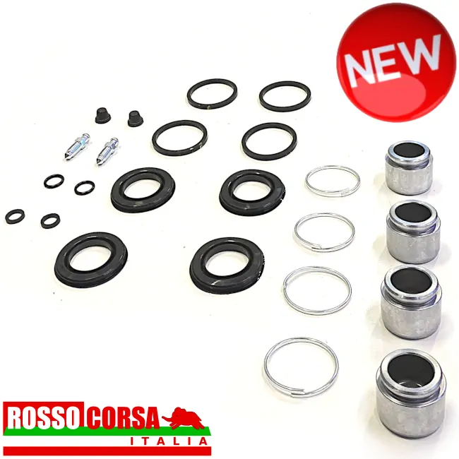 LANCIA-FULVIA-KIT-REVISIONE-PINZE-GIRLING-POST-COMPLETO-PISTONCINI-NEW Kit revisione pinze Girling posteriori Lancia Fulvia