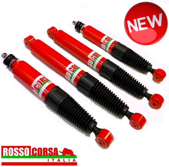 Ammortizzatori gas mono-tubo kit ant-post lancia fulvia coupè Kit ammortizzatori mono-tubo a gas, due anteriori e due posteriori per Lancia Fulvia Coupè