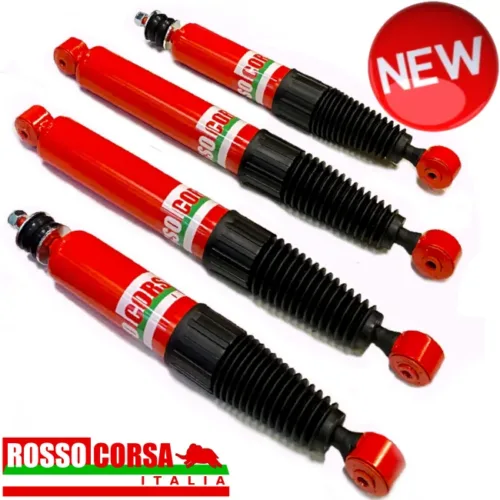 Gas single-tube shock absorber kit, two front and two rear, for Lancia Fulvia Coupé
