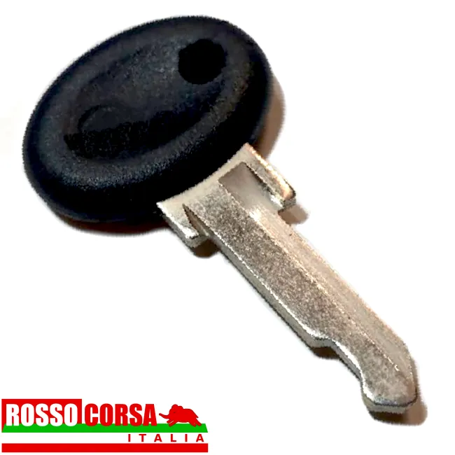 Chiave grezza dell'accensione per Lancia Fulvia 2°serie, con blocchetto di accensione e bloccasterzo al volante.