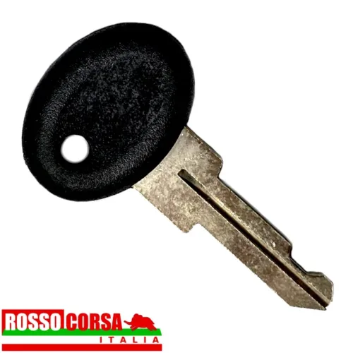 Chiave grezza dell'accensione per Lancia Fulvia 2°serie, con blocchetto di accensione e bloccasterzo al volante.