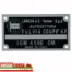 Aluminum identification plate for engine bay for Lancia Fulvia Coupè 1.2 HF (engine 818.140 – IGM 4596)