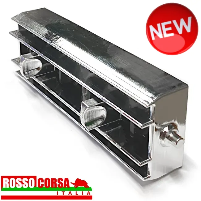 lancia-fulvia-bocchetta-centrale-aereazione-abitacolo-nuova-new Bocchetta centrale cromata per la diffusione dell'aria in abitacolo della Lancia Fulvia Coupè e Sport 2°serie