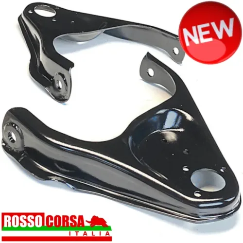 Upper suspension arms of the Lancia Fulvia 2nd series, modified in the drilling to obtain a change in the camber of the front wheels