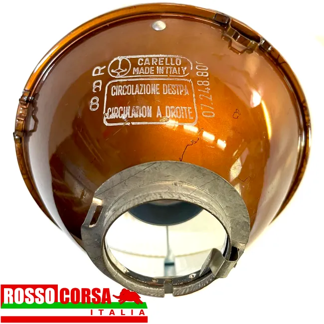 Gruppo ottico anteriore laterale Fulvia 1°serie. Originale Carello, usato ottime condizioni. Faro visione laterale posteriore