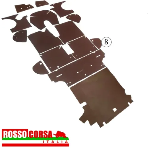 Sound-deadening panel rear wheel arch Fulvia Sport 2nd series