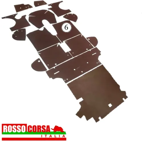 Sound-deadening panel right front floor Fulvia Sport 2nd series