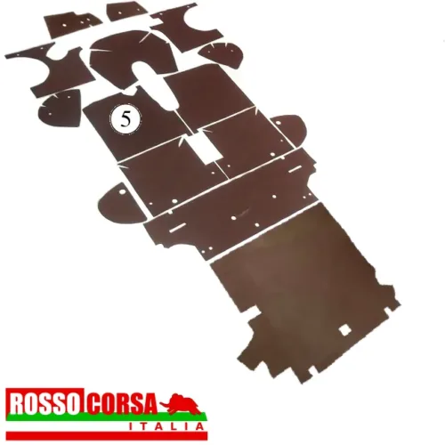 Sound-deadening panel left front floor Fulvia Sport 2nd series