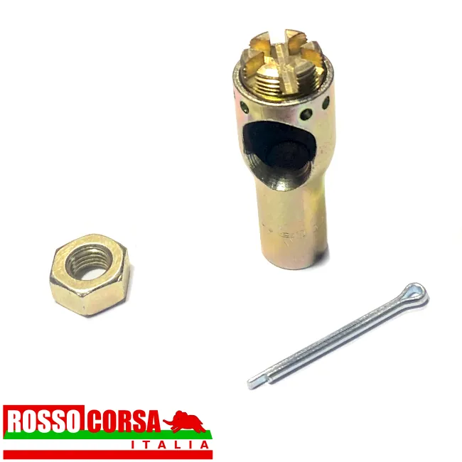 Puntale servofreno Lancia Fulvia 2°serie. Copiglia di sicurezza e dado di bloccaggio smontati