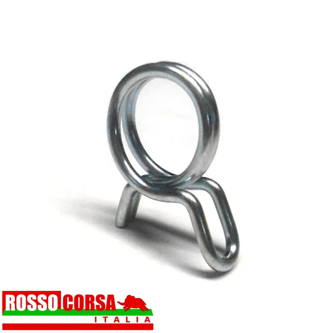 lancia-fulvia-fascetta-molla-tubo-benzina-scarico-lamierino-riparo-carburatori Fascetta a molla per tubo trasparente di scarico dal lamierino di protezione dei carburatori Lancia Fulvia
