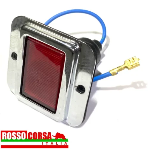 Fanalino luce apertura porte Lancia Fulvia Berlina, Coupè e Sport. Posizionato interno portiera. Replica conforme all'originale. Lampadina un positivo