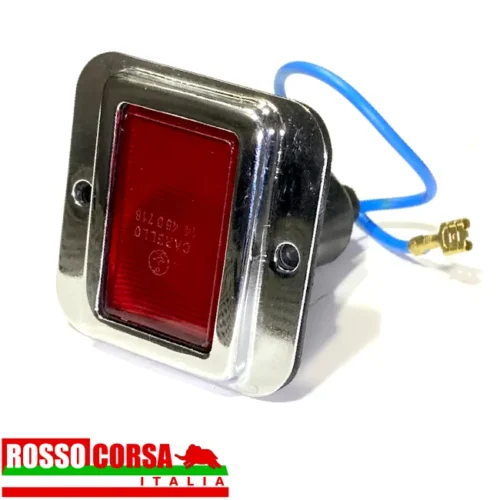 Fanalino luce apertura porte Lancia Fulvia Berlina, Coupè e Sport. Posizionato interno portiera. Replica conforme all'originale. Lampadina un positivo