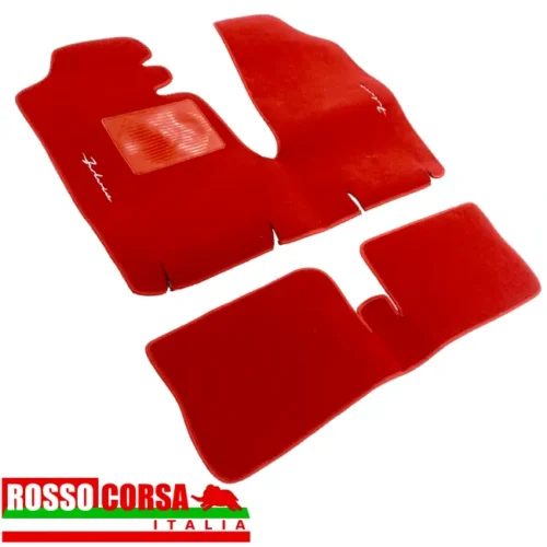 Red overmats Lancia Fulvia Coupè 2nd series with side "Fulvia" script
