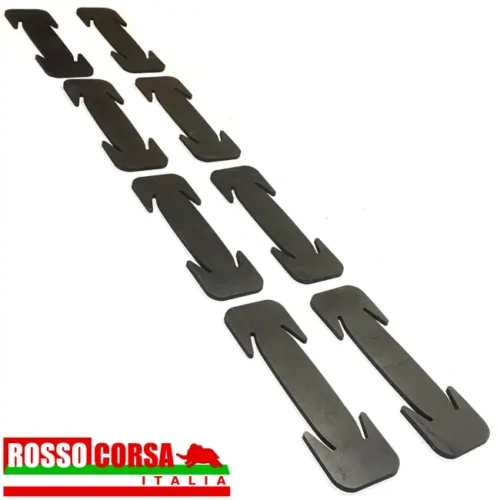 Set of rubber covers for closing the openings in the front panel trim of the Lancia Fulvia Coupé 2nd series