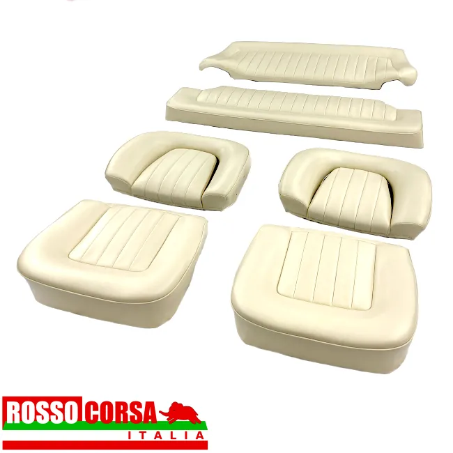 front-rear-seats-lancia-fulvia-coupe-2nd-series Complete kit front rear seats Lancia Fulvia Coupè 2nd series fully faithfully restored