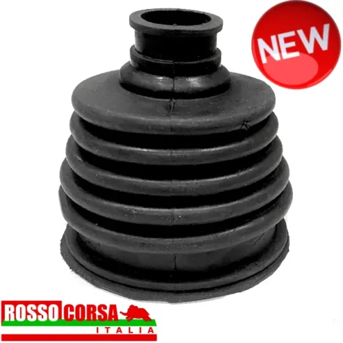 Black silicone inner gearbox-side CV joint boot Lancia Fulvia 2nd series