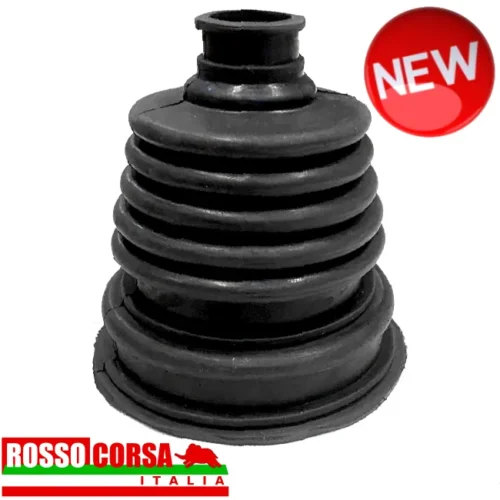 Black silicone outer wheel-side CV joint boot for Lancia Fulvia Coupè 1st and 2nd series